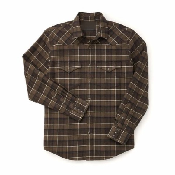🤍SOLD🤍GAP Brown Flannel - Picture 1 of 3